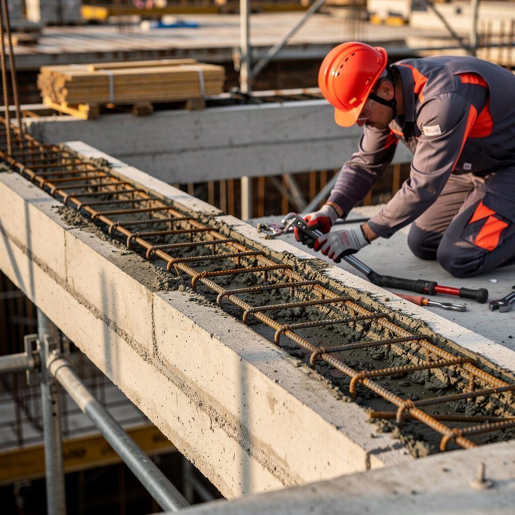 Fachgerechte Maurerarbeiten und Bewehrungsanschlüsse im Hochbau