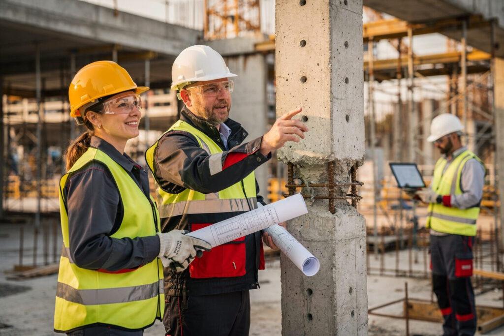 Qualifizierte Fachkräfte und Bauleitung